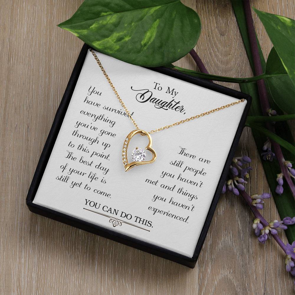 To My Daughter - Forever Love Necklace - PRICE INCLUDES SHIPPING