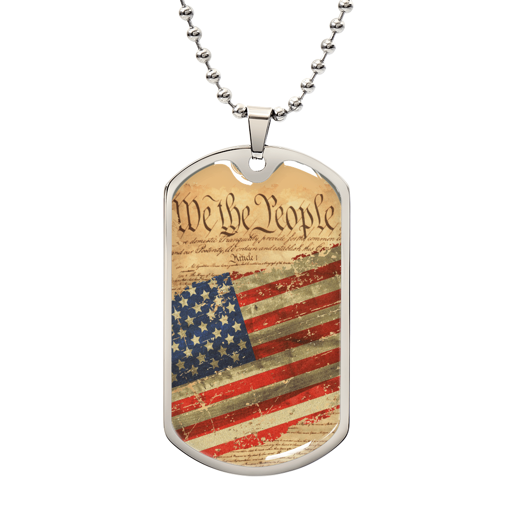 Luxury Graphic Dog Tag Necklace