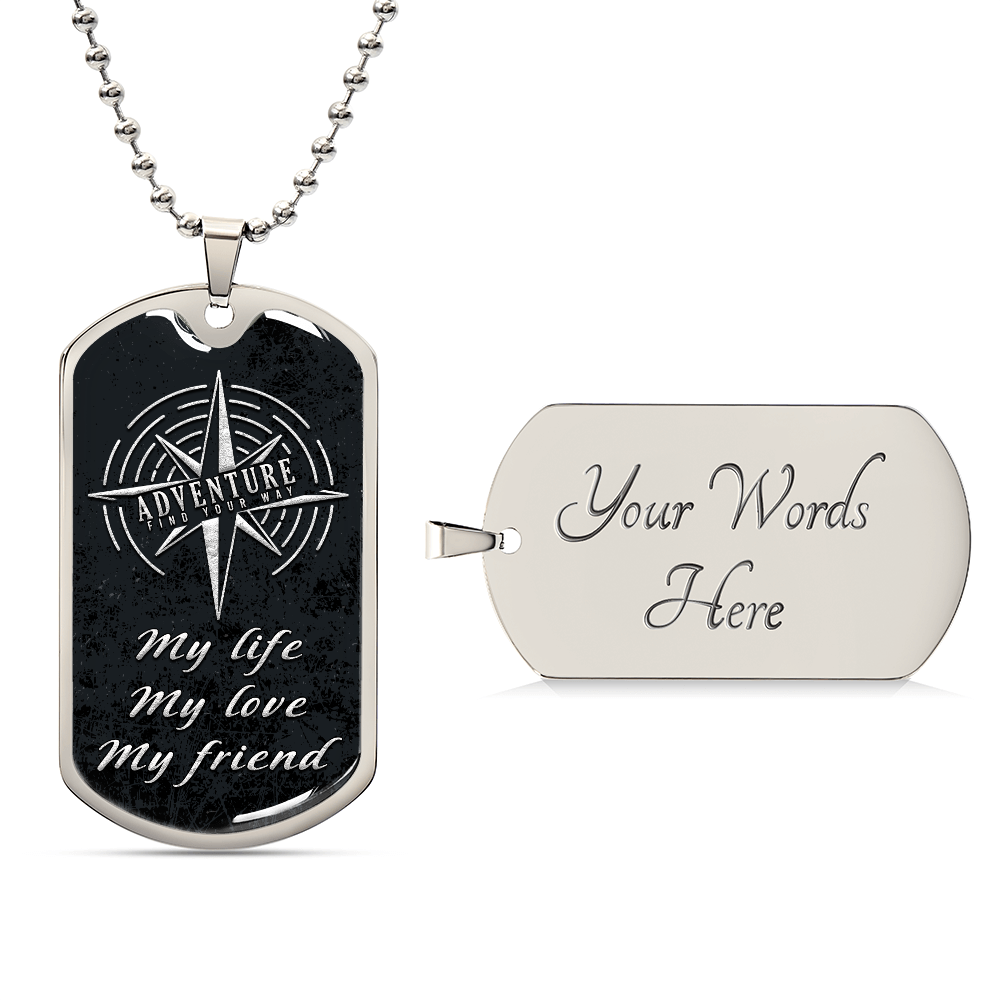 Luxury Graphic Dog Tag Necklace