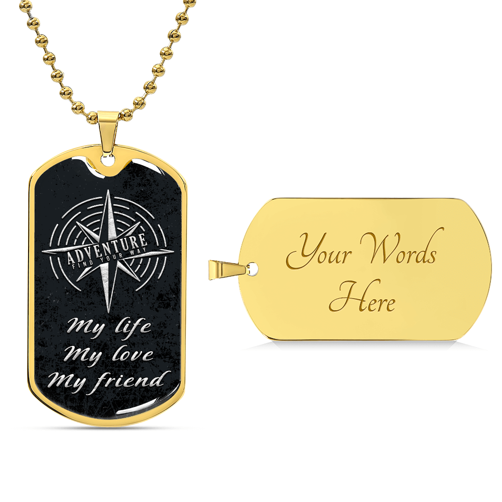 Luxury Graphic Dog Tag Necklace