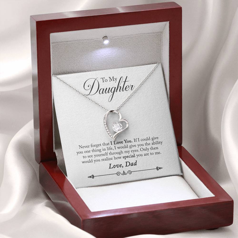 To My Daughter - Forever Love Necklace - PRICE INCLUDES SHIPPING