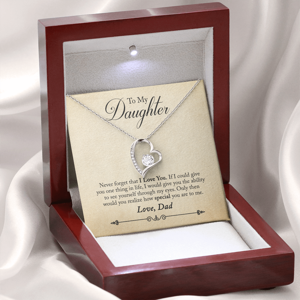 To My Daughter - Forever Love Necklace - PRICE INCLUDES SHIPPING
