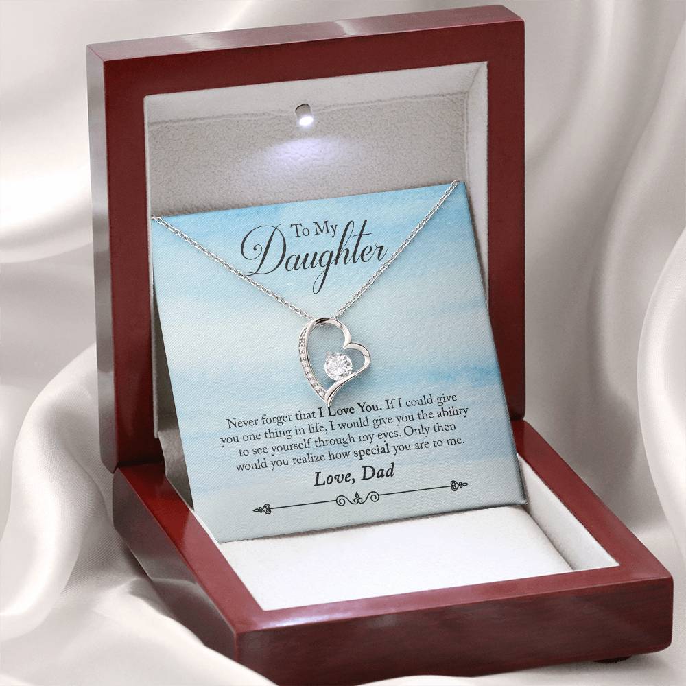To My Daughter - Forever Love Necklace - PRICE INCLUDES SHIPPING