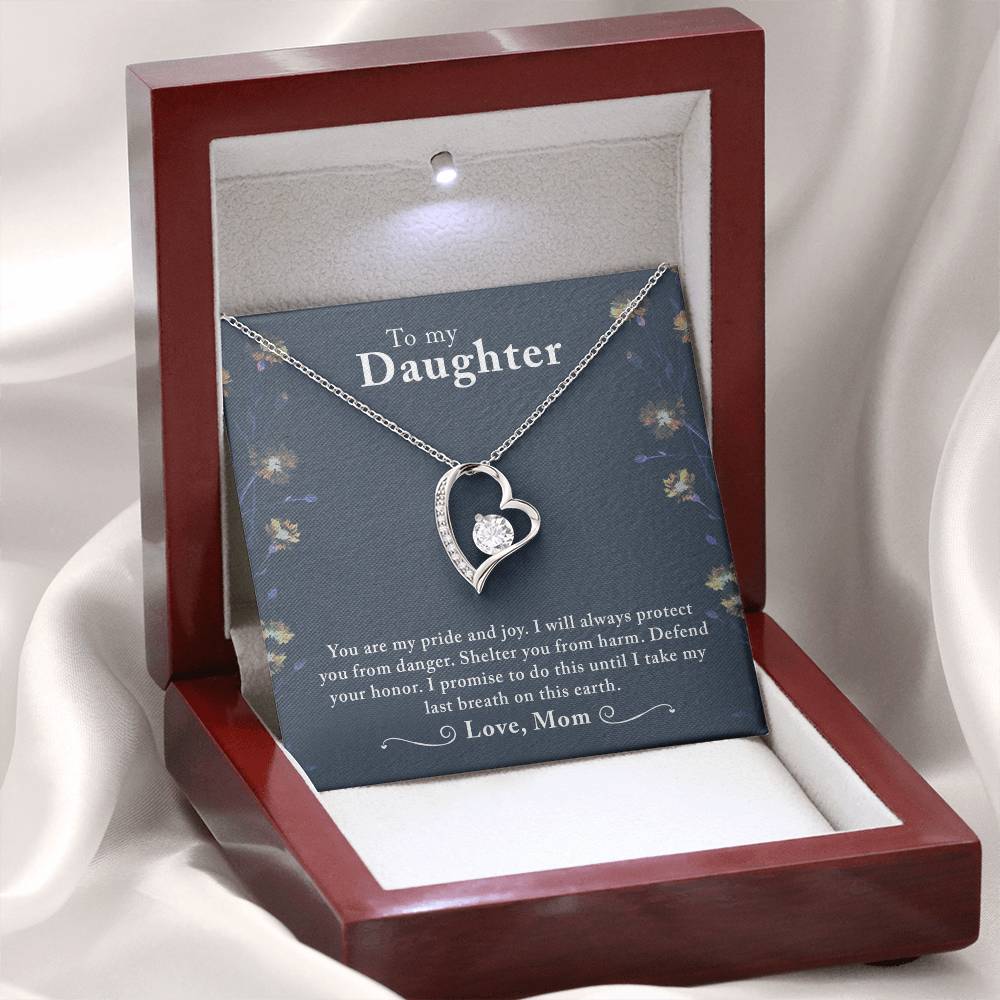 To My Beautiful Daughter - Forever Love Necklace - PRICE INCLUDES SHIPPING