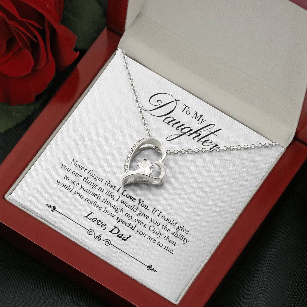 To My Daughter - Forever Love Necklace - PRICE INCLUDES SHIPPING