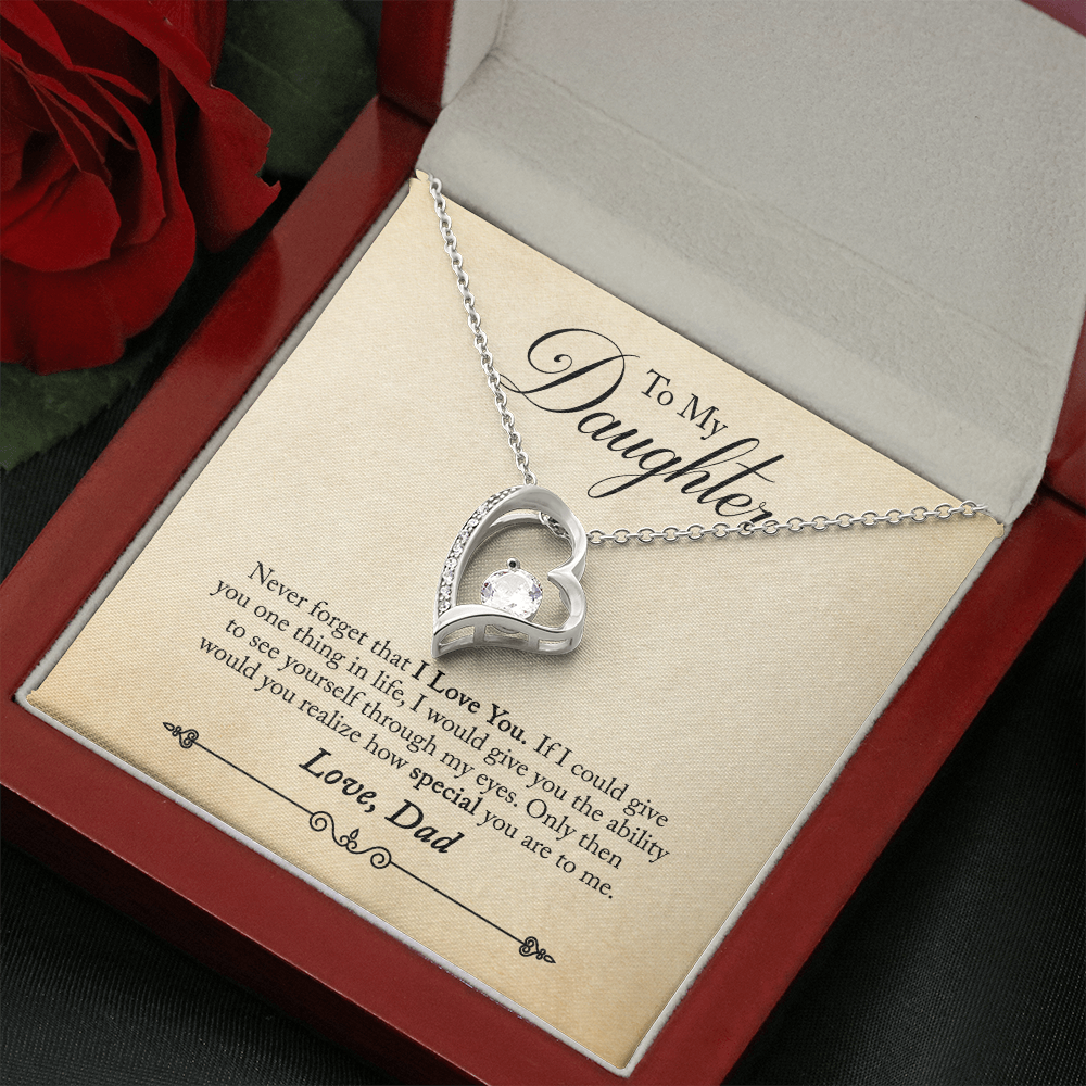 To My Daughter - Forever Love Necklace - PRICE INCLUDES SHIPPING