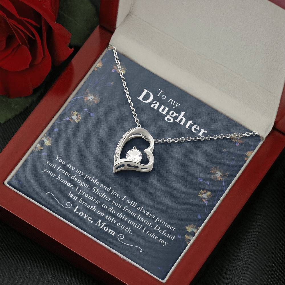 To My Beautiful Daughter - Forever Love Necklace - PRICE INCLUDES SHIPPING