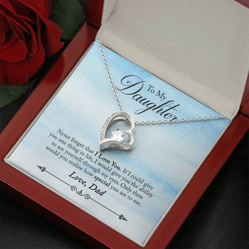 To My Daughter - Forever Love Necklace - PRICE INCLUDES SHIPPING