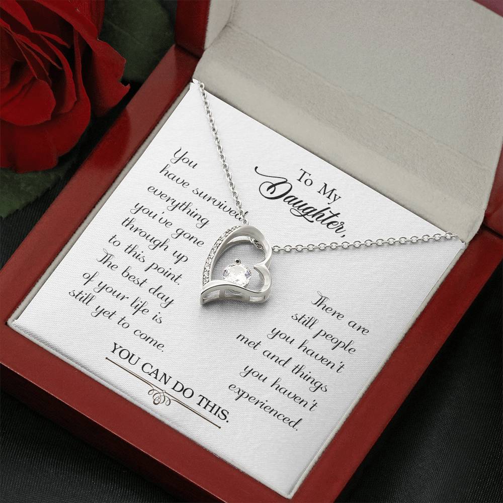 To My Daughter - Forever Love Necklace - PRICE INCLUDES SHIPPING