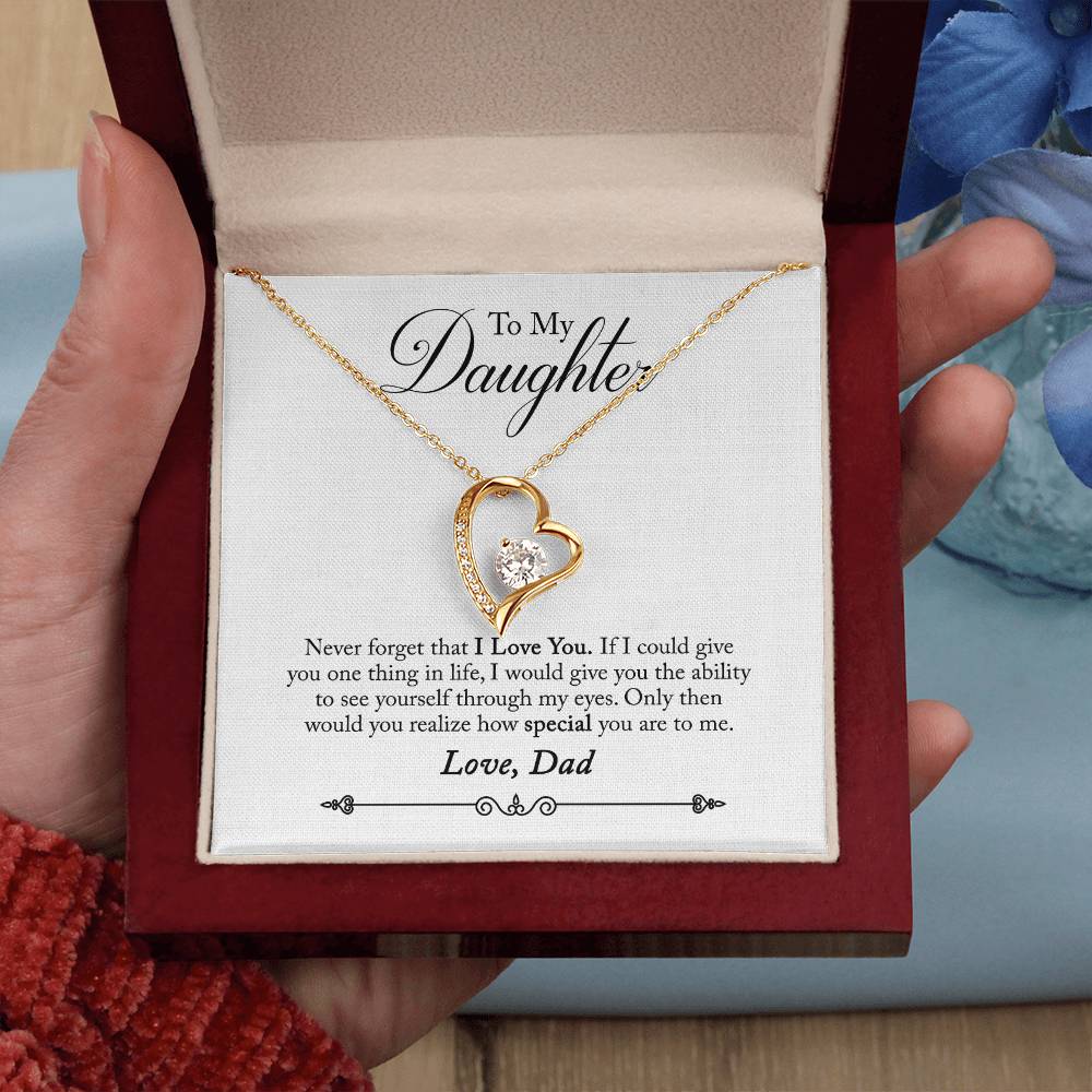 To My Daughter - Forever Love Necklace - PRICE INCLUDES SHIPPING