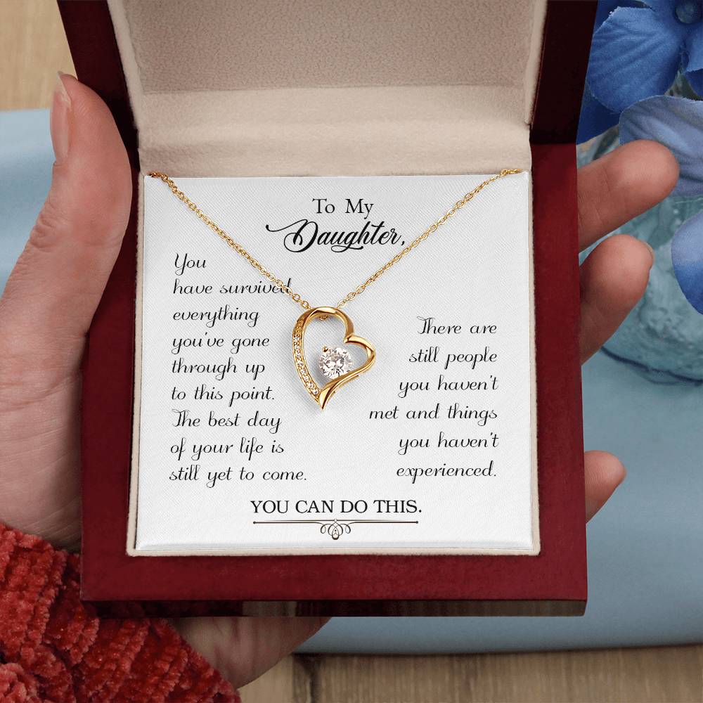 To My Daughter - Forever Love Necklace - PRICE INCLUDES SHIPPING