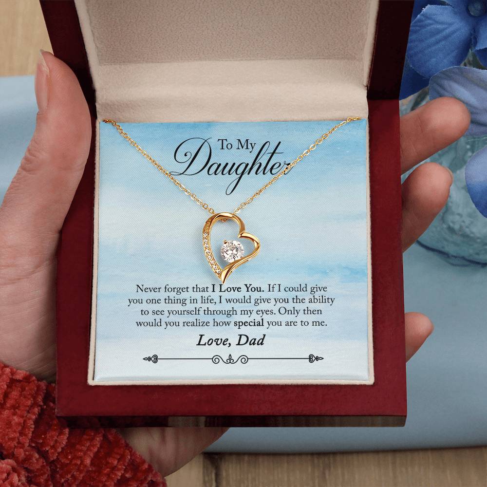 To My Daughter - Forever Love Necklace - PRICE INCLUDES SHIPPING