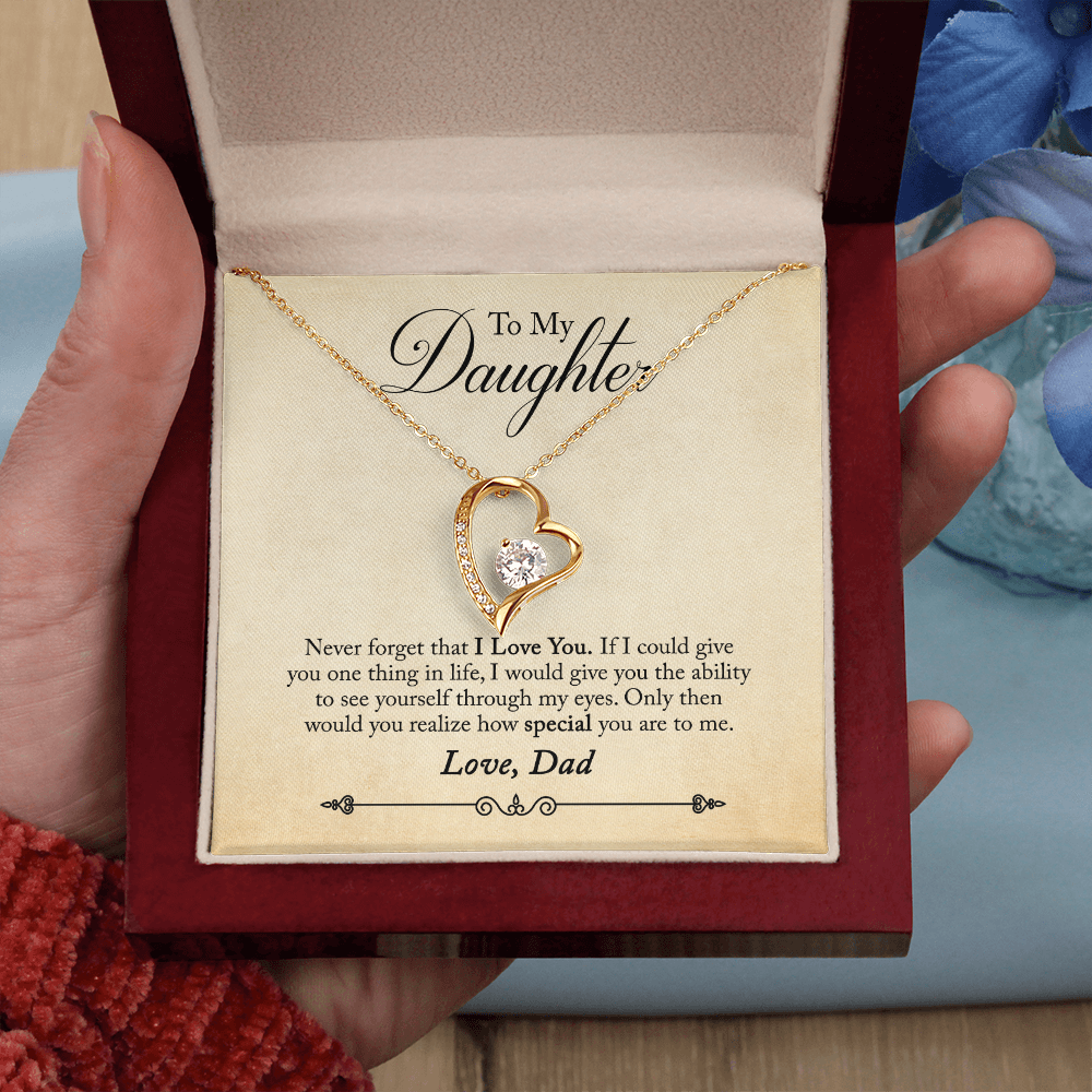 To My Daughter - Forever Love Necklace - PRICE INCLUDES SHIPPING