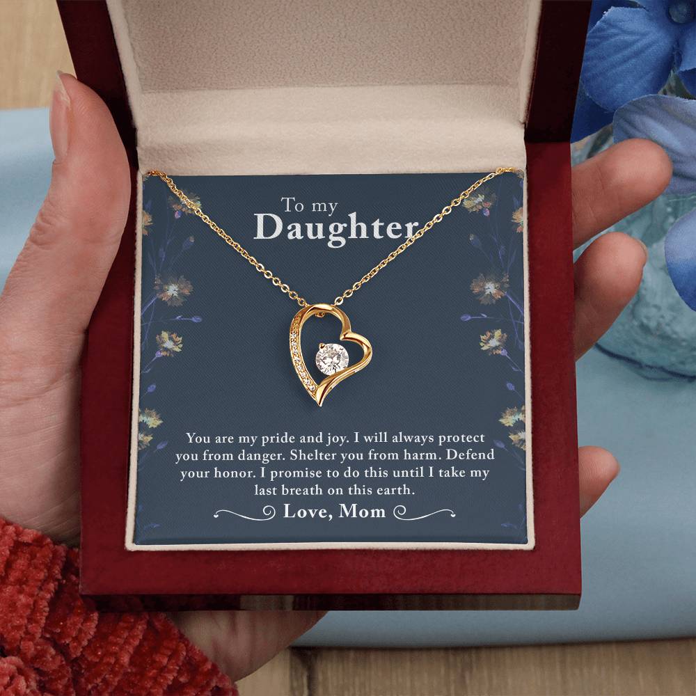 To My Beautiful Daughter - Forever Love Necklace - PRICE INCLUDES SHIPPING