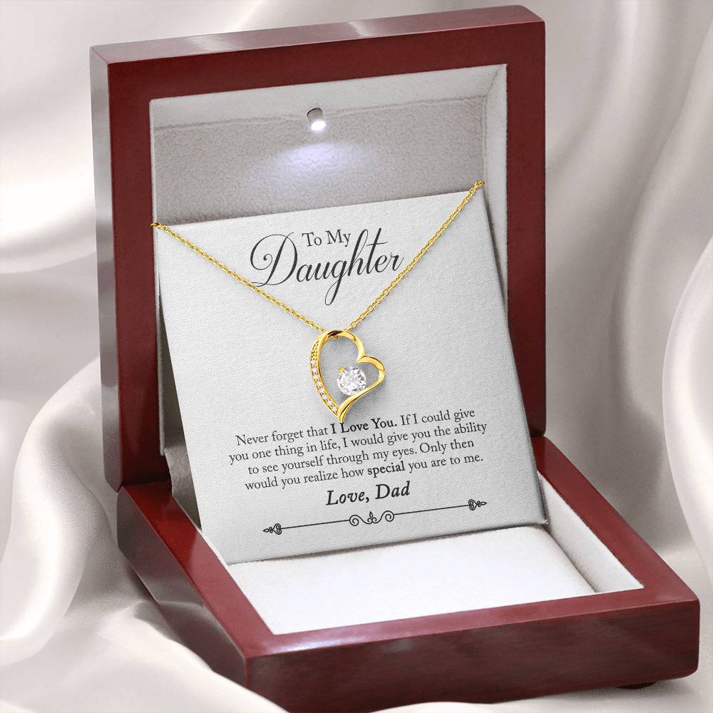 To My Daughter - Forever Love Necklace - PRICE INCLUDES SHIPPING