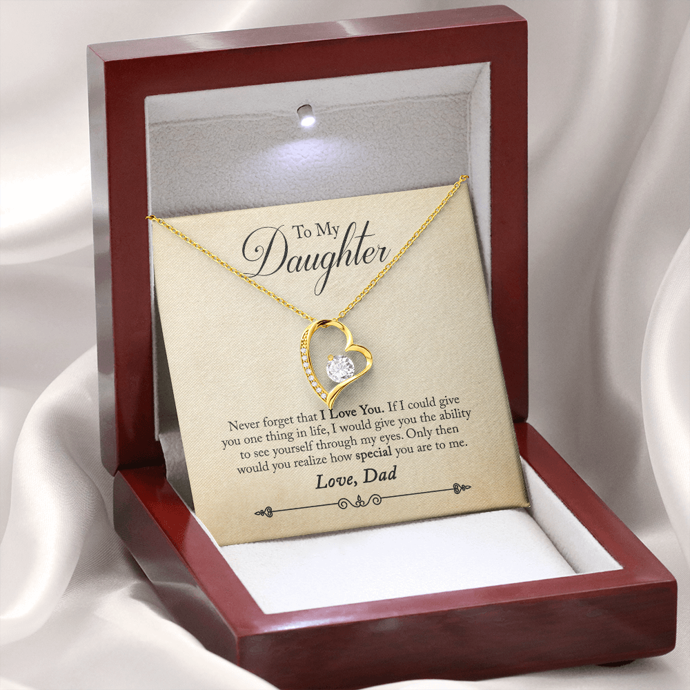 To My Daughter - Forever Love Necklace - PRICE INCLUDES SHIPPING