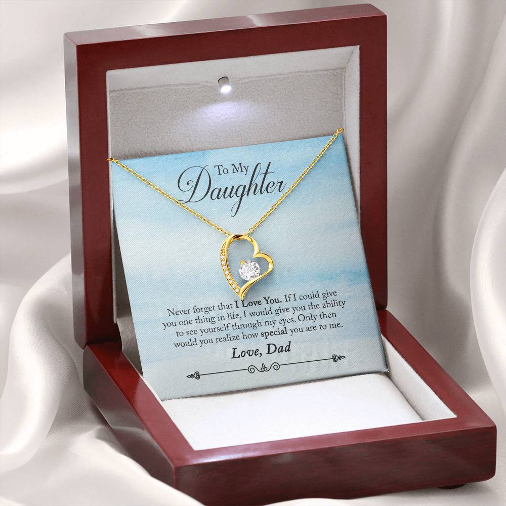 To My Daughter - Forever Love Necklace - PRICE INCLUDES SHIPPING