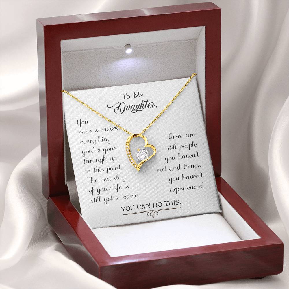 To My Daughter - Forever Love Necklace - PRICE INCLUDES SHIPPING