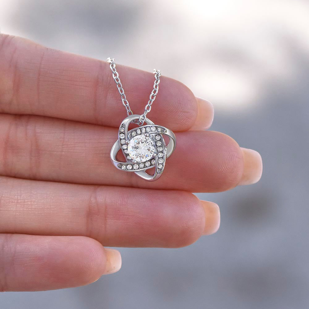 To My Daughter - Love Knot Necklace - PRICE INCLUDES SHIPPING