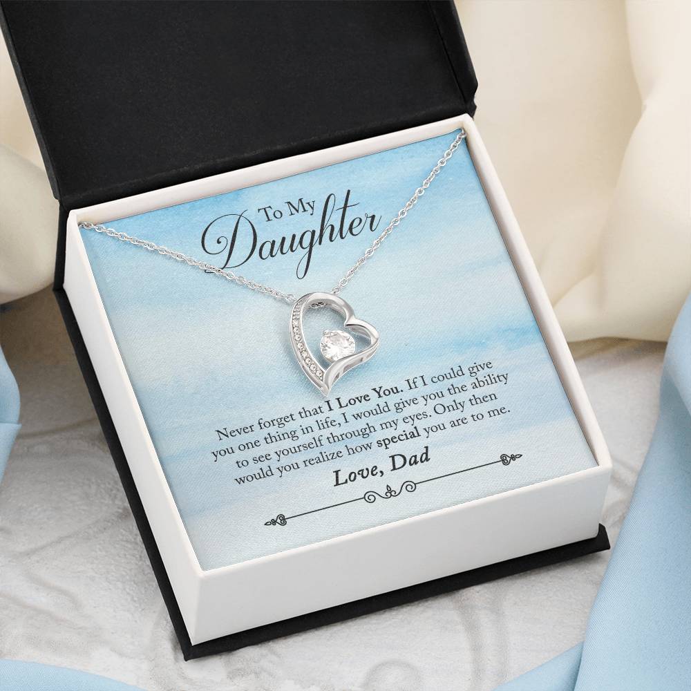 To My Daughter - Forever Love Necklace - PRICE INCLUDES SHIPPING