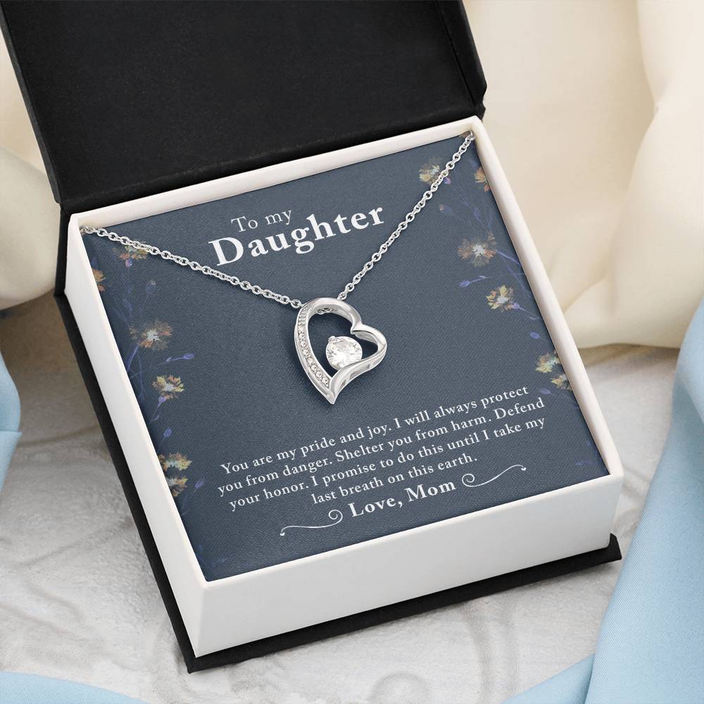 To My Beautiful Daughter - Forever Love Necklace - PRICE INCLUDES SHIPPING