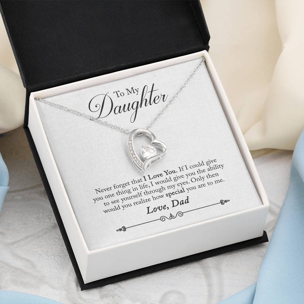 To My Daughter - Forever Love Necklace - PRICE INCLUDES SHIPPING