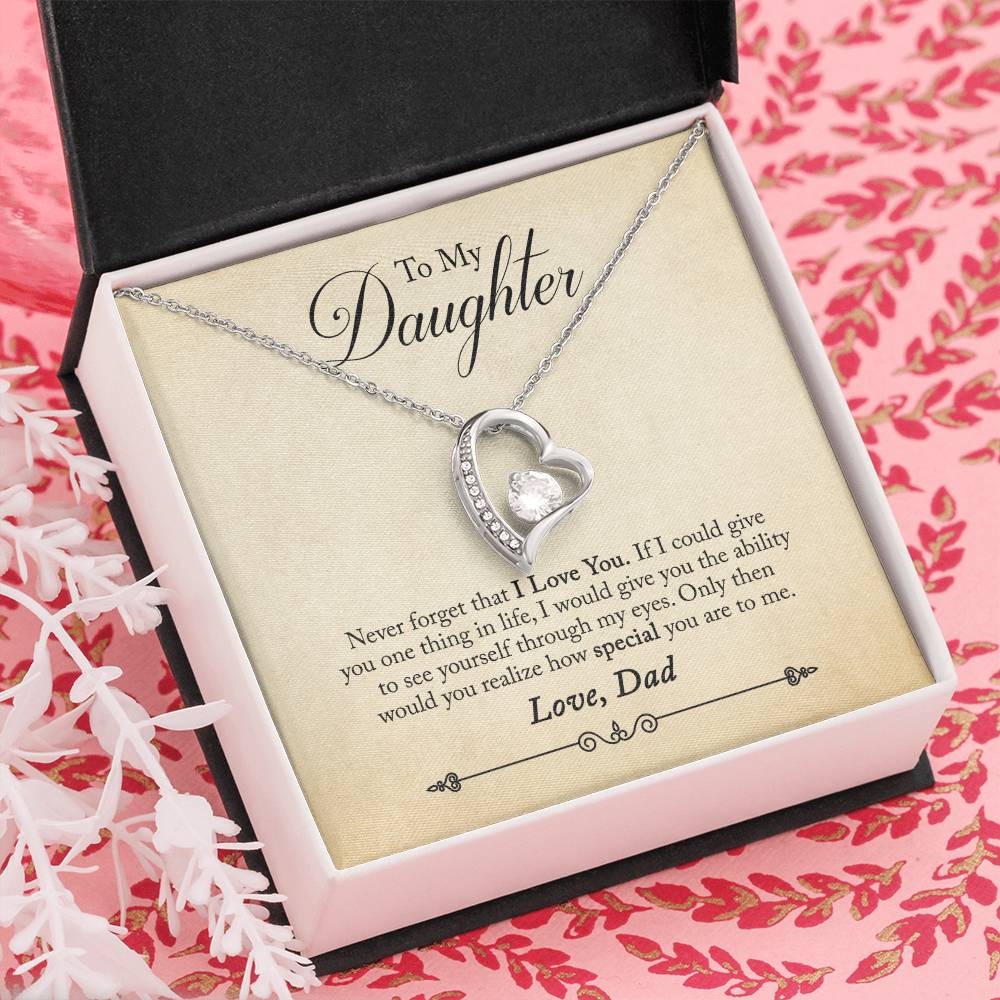 To My Daughter - Forever Love Necklace - PRICE INCLUDES SHIPPING