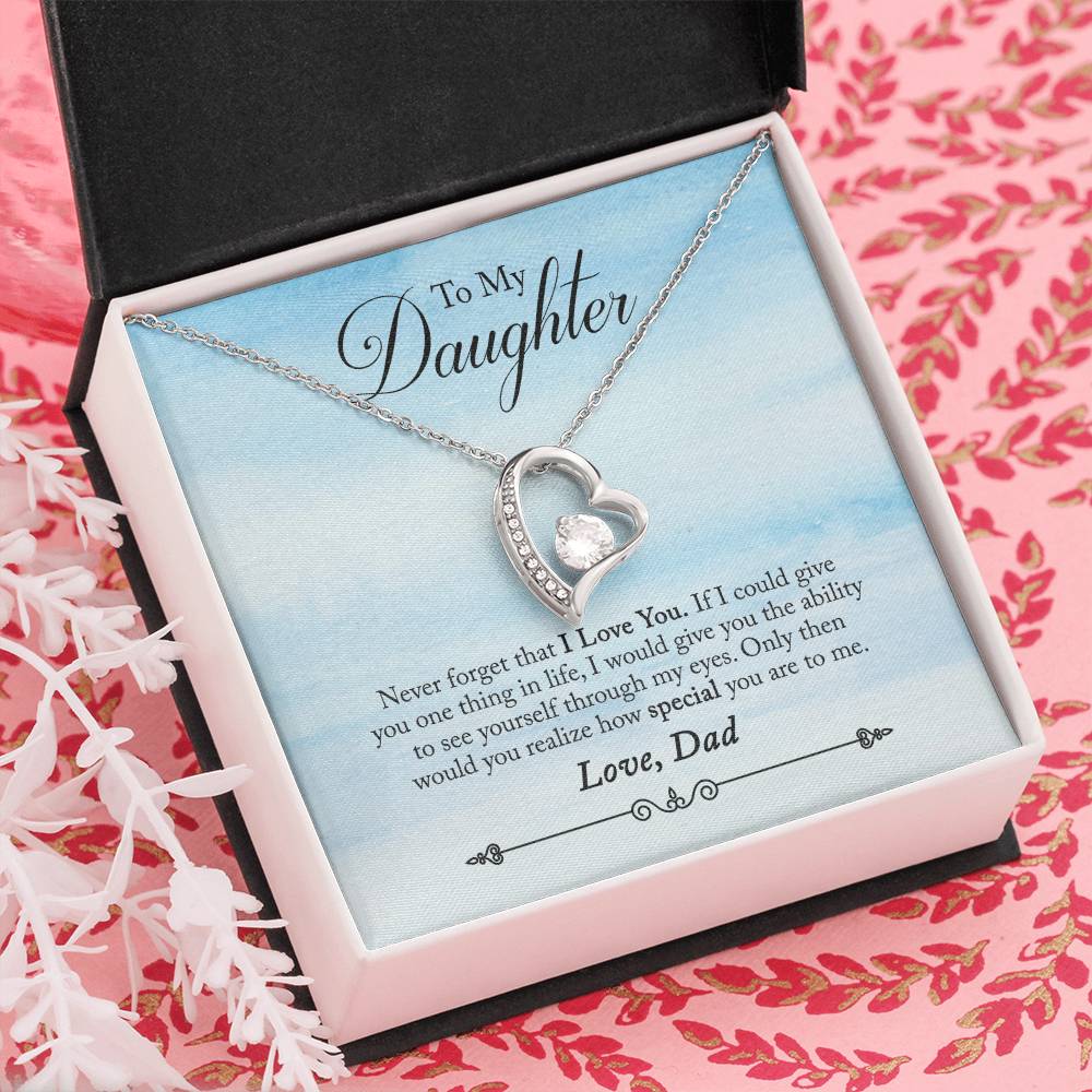 To My Daughter - Forever Love Necklace - PRICE INCLUDES SHIPPING