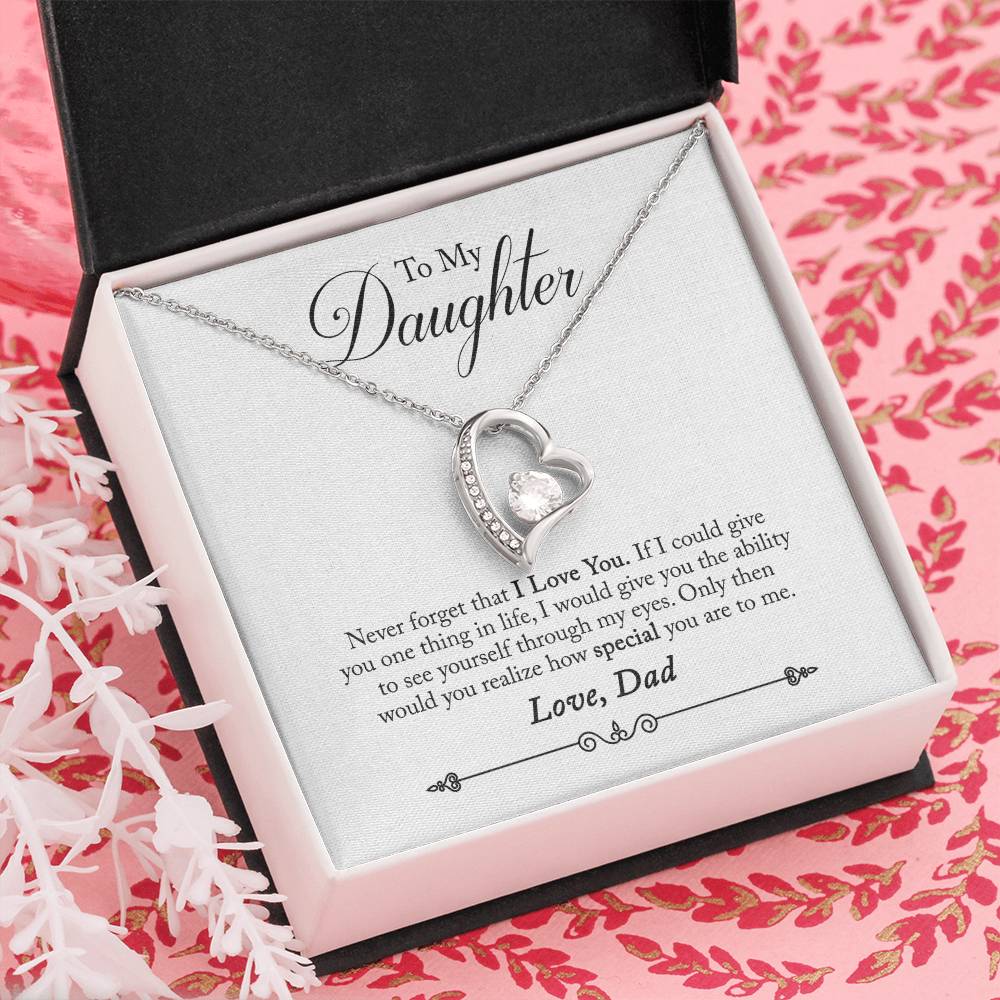 To My Daughter - Forever Love Necklace - PRICE INCLUDES SHIPPING