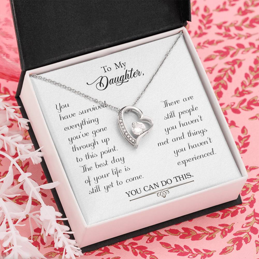 To My Daughter - Forever Love Necklace - PRICE INCLUDES SHIPPING
