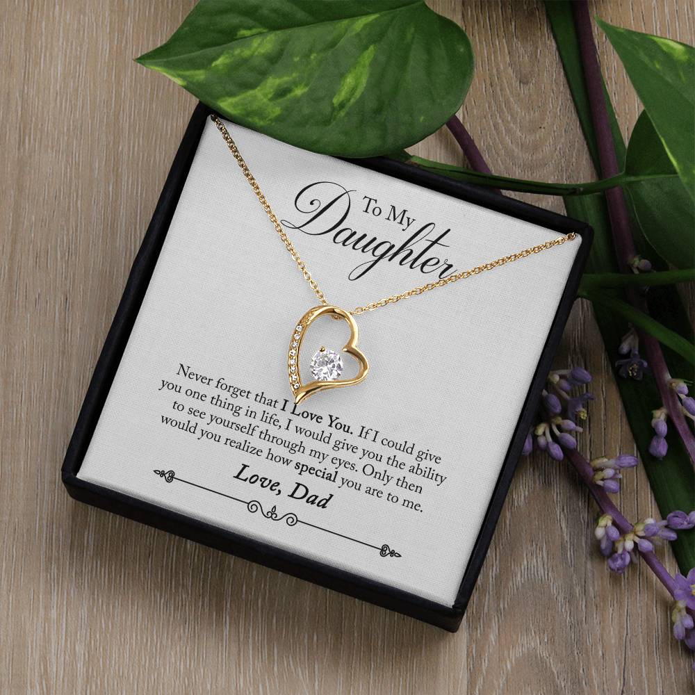 To My Daughter - Forever Love Necklace - PRICE INCLUDES SHIPPING