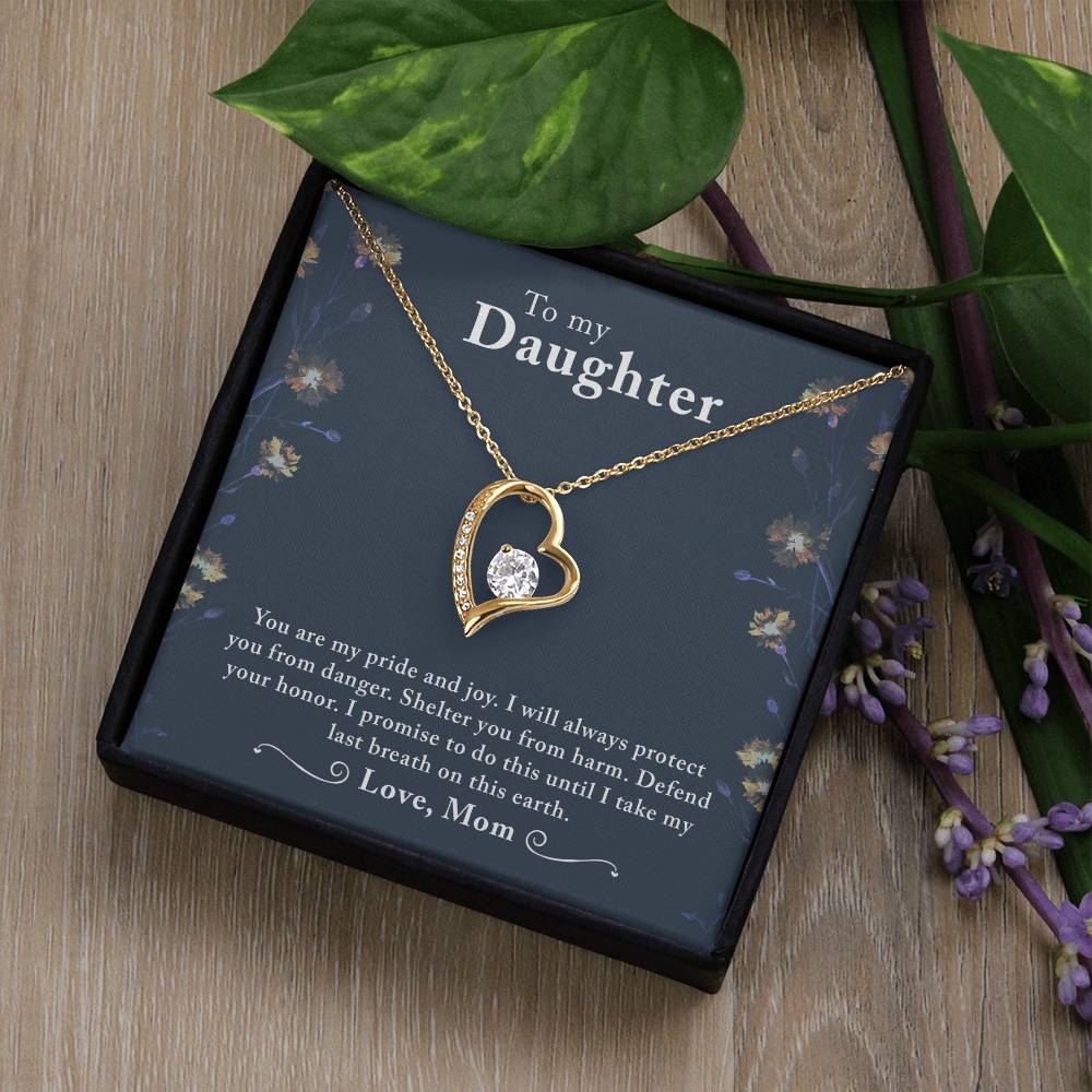 To My Beautiful Daughter - Forever Love Necklace - PRICE INCLUDES SHIPPING