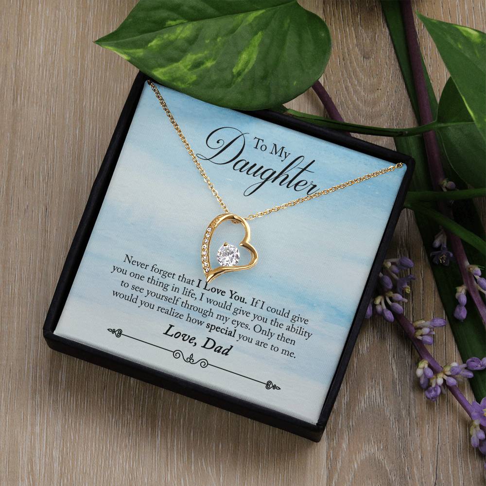 To My Daughter - Forever Love Necklace - PRICE INCLUDES SHIPPING