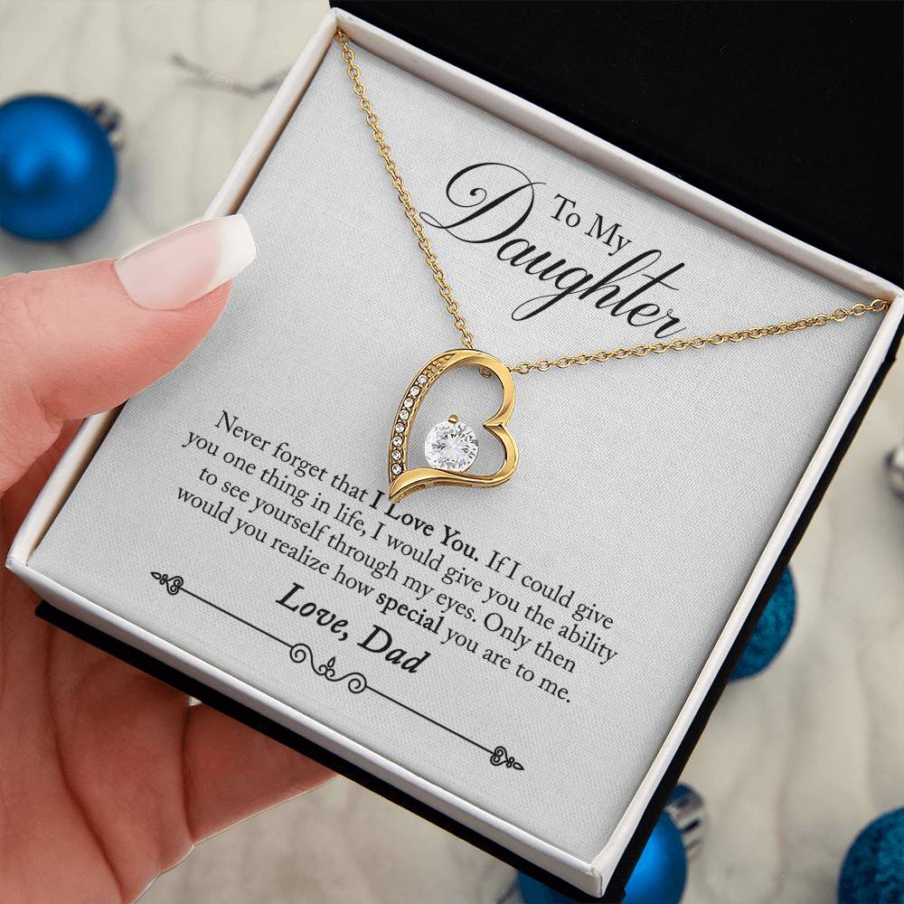 To My Daughter - Forever Love Necklace - PRICE INCLUDES SHIPPING