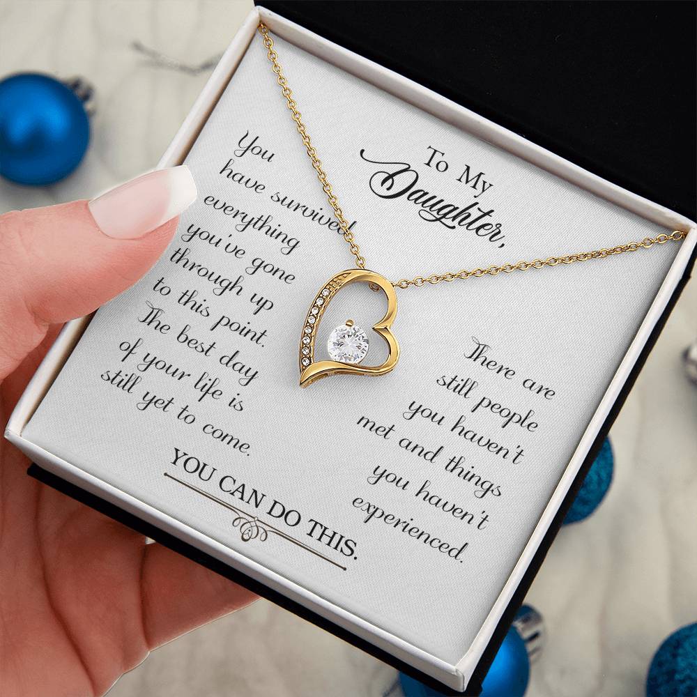 To My Daughter - Forever Love Necklace - PRICE INCLUDES SHIPPING