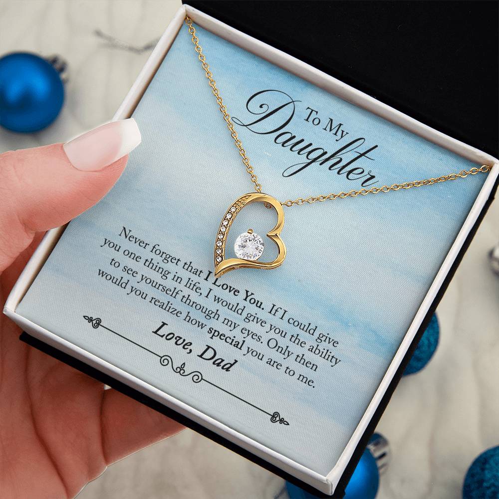 To My Daughter - Forever Love Necklace - PRICE INCLUDES SHIPPING