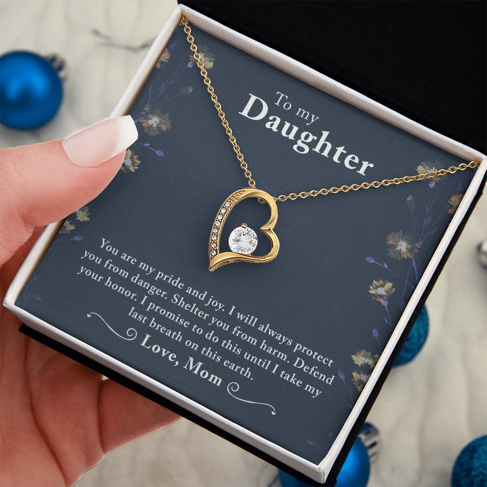 To My Beautiful Daughter - Forever Love Necklace - PRICE INCLUDES SHIPPING